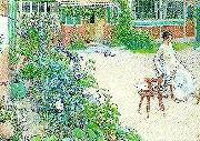 Carl Larsson malargarden painting